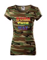 Dámské tričko s potiskem Born this way - LGBT dámské tričko