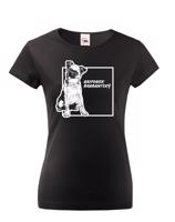 Dámské tričko s potiskem Brabantského grifonu tep - skvělý dárek pro milovníky psů