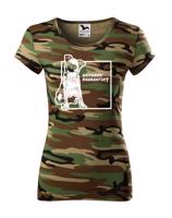 Dámské tričko s potiskem Brabantského grifonu tep - skvělý dárek pro milovníky psů