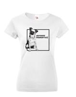 Dámské tričko s potiskem Brabantského grifonu tep - skvělý dárek pro milovníky psů