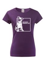 Dámské tričko s potiskem Brabantského grifonu tep - skvělý dárek pro milovníky psů