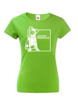 Dámské tričko s potiskem Brabantského grifonu tep - skvělý dárek pro milovníky psů