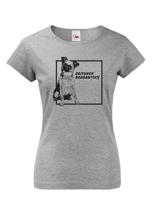 Dámské tričko s potiskem Brabantského grifonu tep - skvělý dárek pro milovníky psů
