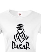Dámské tričko s potiskem Dakar - motoristické tričko s logem Dakar
