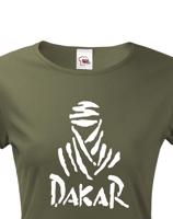 Dámské tričko s potiskem Dakar - motoristické tričko s logem Dakar