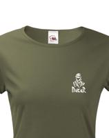 Dámské tričko s potiskem Dakar - motoristické tričko s logem Dakar