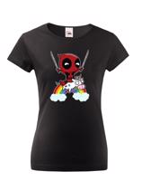 Dámské tričko s potiskem Deadpool pro fanoušky Marvelovek