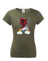 Dámské tričko s potiskem Deadpool pro fanoušky Marvelovek