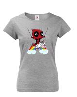 Dámské tričko s potiskem Deadpool pro fanoušky Marvelovek