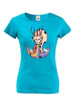 Dámské tričko s potiskem draka a duhy - skvělý dárek pro milovnice draků