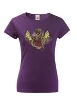 Dámské tričko s potiskem draka - tričko pro milovníky draků