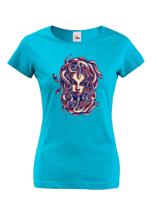 Dámské tričko s potiskem fantasy medúzy - dárek na narozeniny