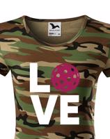 Dámské tričko s potiskem "Florbal love" pro nadšenou florbalistku