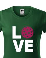 Dámské tričko s potiskem "Florbal love" pro nadšenou florbalistku