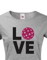 Dámské tričko s potiskem "Florbal love" pro nadšenou florbalistku
