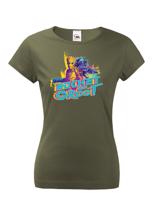 Dámské tričko s potiskem Groot a Rocket  - ideální dárek pro fanoušky Marvel