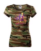 Dámské tričko s potiskem Groot - ideální dárek pro fanoušky Marvel