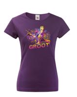 Dámské tričko s potiskem Groot - ideální dárek pro fanoušky Marvel