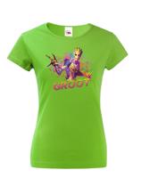Dámské tričko s potiskem Groot - ideální dárek pro fanoušky Marvel