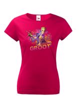 Dámské tričko s potiskem Groot - ideální dárek pro fanoušky Marvel