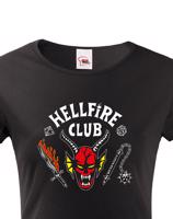 Dámské tričko s potiskem Hellfire club