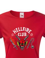 Dámské tričko s potiskem Hellfire club