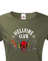 Dámské tričko s potiskem Hellfire club