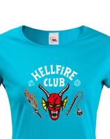 Dámské tričko s potiskem Hellfire club