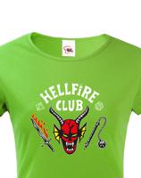 Dámské tričko s potiskem Hellfire club