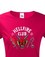 Dámské tričko s potiskem Hellfire club