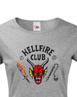 Dámské tričko s potiskem Hellfire club