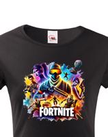 Dámské tričko s potiskem hry Fortnite - ideální pro hráčky