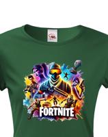 Dámské tričko s potiskem hry Fortnite - ideální pro hráčky