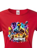 Dámské tričko s potiskem hry Fortnite - ideální pro hráčky