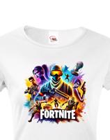 Dámské tričko s potiskem hry Fortnite - ideální pro hráčky