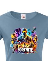 Dámské tričko s potiskem hry Fortnite - ideální pro hráčky