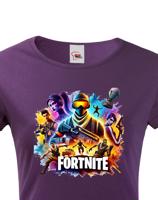 Dámské tričko s potiskem hry Fortnite - ideální pro hráčky