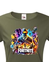 Dámské tričko s potiskem hry Fortnite - ideální pro hráčky