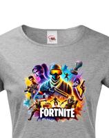 Dámské tričko s potiskem hry Fortnite - ideální pro hráčky