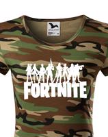 Dámské tričko s potiskem hry Fortnite - ideální pro malé hráče