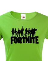 Dámské tričko s potiskem hry Fortnite - ideální pro malé hráče