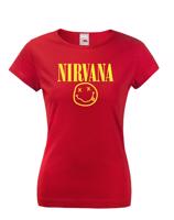 Dámské tričko s potiskem hudební skupiny Nirvana - tričko pro fanoušky Nirvana