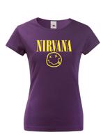 Dámské tričko s potiskem hudební skupiny Nirvana - tričko pro fanoušky Nirvana