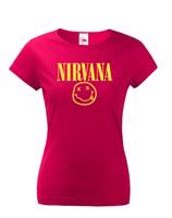 Dámské tričko s potiskem hudební skupiny Nirvana - tričko pro fanoušky Nirvana
