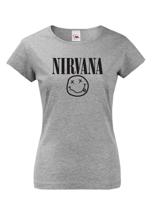Dámské tričko s potiskem hudební skupiny Nirvana - tričko pro fanoušky Nirvana