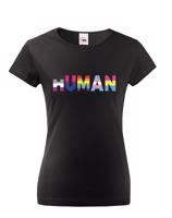 Dámské tričko s potiskem Human - LGBT pánské tričko