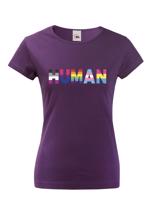 Dámské tričko s potiskem Human - LGBT pánské tričko