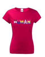 Dámské tričko s potiskem Human - LGBT pánské tričko