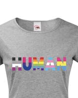 Dámské tričko s potiskem Human - LGBT pánské tričko