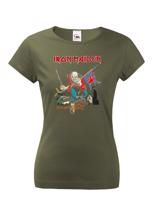 Dámské tričko s potiskem Iron Maiden  - parádní tričko s potiskem metalové skupiny Iron Maiden